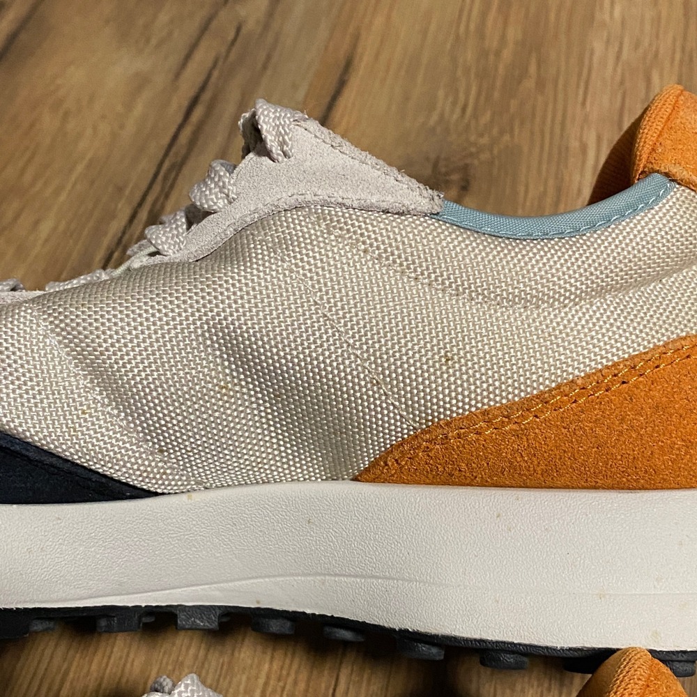 New Balance 327 Incense Blue Orange Cordura Suede Sneakers Mens 5.5 Woman's 7 - Picture 5 of 9
